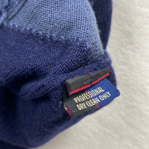 Callaway Nordstrom Vintage Merino Wool Knit Diamond Pattern Crewneck Sweater - Picture 14 of 14